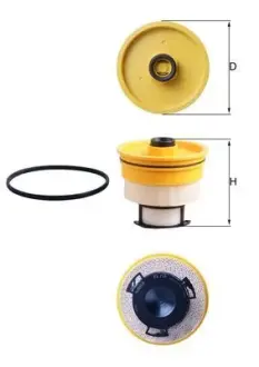 Фільтр паливний TOYOTA LC 200 4.5 D4-D 07- (KNECHT-MAHLE) MAHLE / KNECHT KX716D