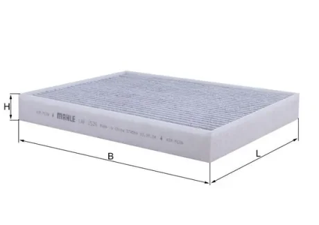 Фільтр салону із елементами активованого вугілля HYUNDAI ACCENT III, ELANTRA IV, ELANTRA V, ELANTRA VI, I20 ACTIVE, I20 II, I30, IONIQ, KONA, KONA/SUV, TUCSON, TUCSON/SUV 1.0-Electric 11.05- MAHLE / KNECHT LAK1526