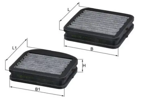 Фільтр салону MAHLE / KNECHT LKK72S