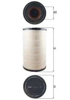 Фільтр повітряний MAHLE / KNECHT LX1243