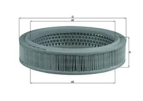 Фильтр воздушный MAHLE / KNECHT LX160