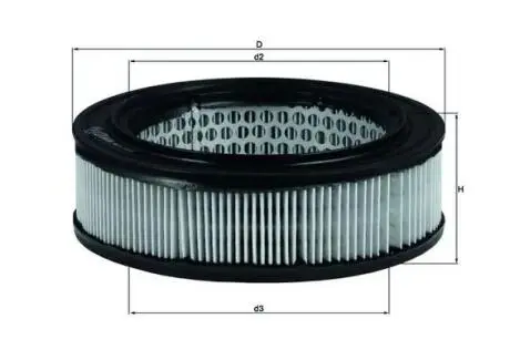 Фильтр воздушный MAHLE / KNECHT LX278