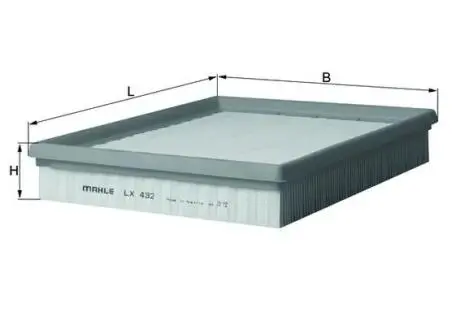 Фильтр воздушный Mahle Opel MAHLE / KNECHT LX432