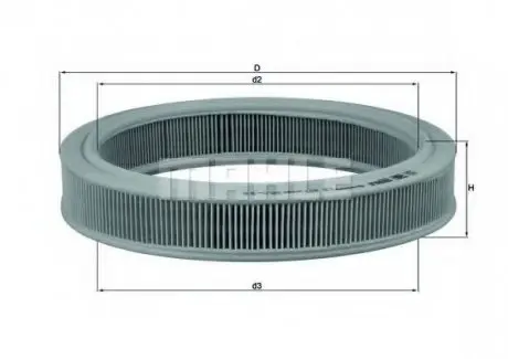 Фільтр повітряний MAHLE / KNECHT LX493