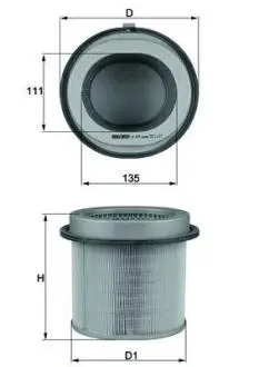 Фильтр воздушный MAHLE / KNECHT LX670