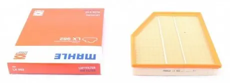 Фильтр воздушный BMW 5 (E60) 2.0/4.4-4.8 03-10/6 (E63) 4.4/4.8 04- KNECHT MAHLE / KNECHT LX 982