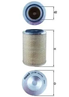 Фільтр повітряний MAHLE / KNECHT LX99