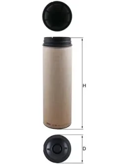 Фільтр повітряний (фільтруючий елемент) MAN TGS I, TGX I D2066LF07-D3876LF16 10.07-09.21 MAHLE / KNECHT LXS394