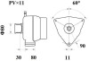 Генератор, 28V 80A MAHLE / KNECHT MG 793 (фото 2)