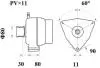 Генератор, 28V 80A MAHLE / KNECHT MG 793 (фото 2)