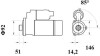 Стартер 24V 7.5KW 12Z MAHLE / KNECHT MS 754 (фото 2)