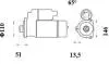 Стартер MAHLE / KNECHT MS 760 (фото 2)