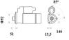 Стартер 24V 7.0KW 11Z MAHLE / KNECHT MS 905 (фото 2)