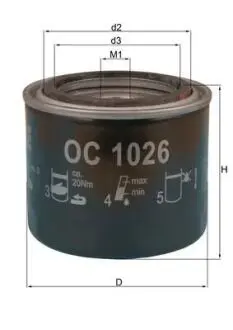 Автозапчасть MAHLE / KNECHT OC1026