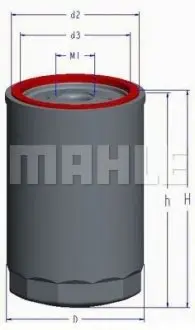 Фильтр масляный MAHLE / KNECHT OC 1
