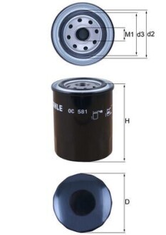 Фільтр масла MAHLE / KNECHT OC581 (фото 1)