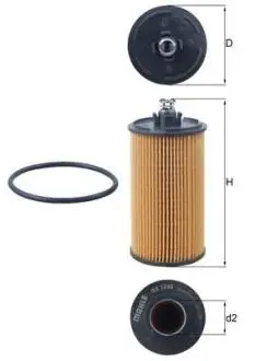 Фільтр масляний Opel Mokka A/X 1.4-1.8 16V/1.4T 12-20 MAHLE / KNECHT OX1245D
