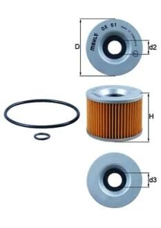 Фильтр MAHLE / KNECHT OX61D