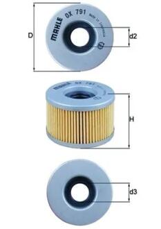 Фильтр MAHLE / KNECHT OX791