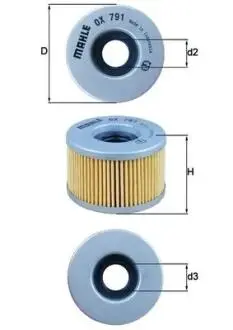 Фильтр MAHLE / KNECHT OX791