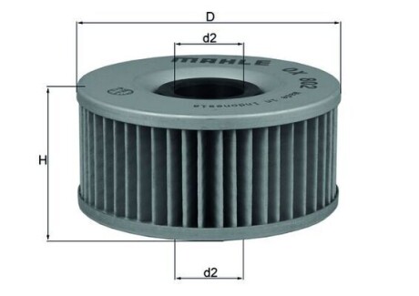 Фільтр MAHLE / KNECHT OX802 (фото 1)