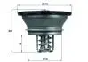 Термостат системи охолодження VOLVO 8300, 9300, 9400, B9, FH, FM, FM9 D13A400-G9A300 12.01- MAHLE / KNECHT THD376 (фото 1)