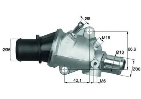 Термостат системы охлаждения MAHLE / KNECHT TI13888