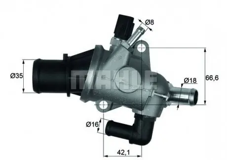 Термостат системы охлаждения MAHLE / KNECHT TI16388