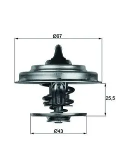 Термостат системи охолодження MAHLE / KNECHT TX1865D