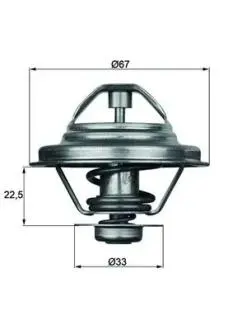Термостат системи охолодження MAHLE / KNECHT TX2487D