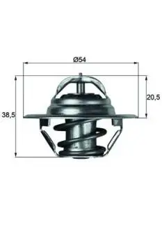 Термостат системи охолодження MAHLE / KNECHT TX387D