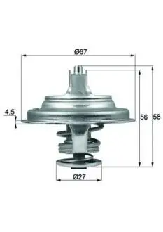 Термостат системы охлаждения MAHLE / KNECHT TX9779D