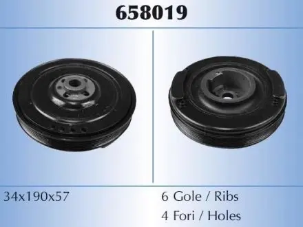 Шкив коленчатого вала MALO 658019