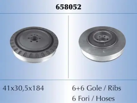 Шків колінчастого валу MALO 658052