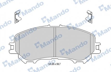 Колодки тормозные дисковые передние MANDO MBF015287 (фото 1)