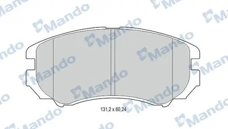 Гальмівні колодки до дисків MANDO MBF015308