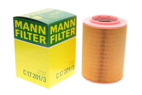 Фільтр повітряний VW T4/Multivan 1.8/1.9D/TD/2.0/2.4D/2.5 90-03 -FILTER MANN C 17 201/3