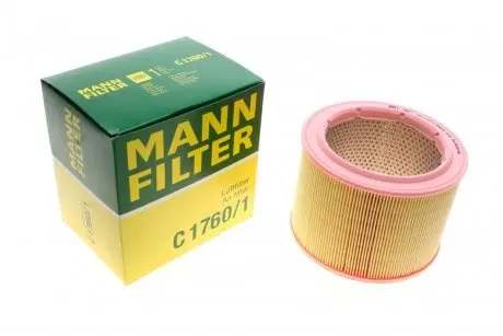 Фильтр воздушный Citroen Berlingo/Peugeot Partner 1.8/1.9D 96- -FILTER MANN C 1760/1