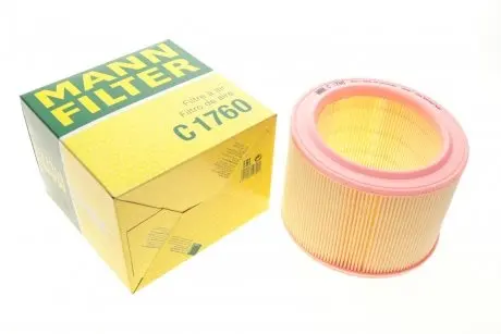 Фильтр воздушный Citroen Berlingo/Peugeot Partner 1.8/1.9D 96- -FILTER MANN C 1760