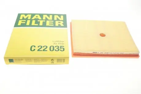 Фильтр воздушный Audi A3/Seat Leon/Skoda Fabia III/VW Polo 1.0TSI 14-/Caddy 20- -FILTER MANN C 22 035
