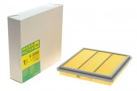 Фільтр повітряний Mitsubishi L200 2.4 4x4 96-06/L400 2.0/2.4 96-01/Pajero 2.4/3.0 V6 90-08 -FILTER MANN C 2332