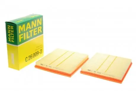 Фильтр воздушный MB E-class (W211)/ML-class (W164)/GL-class (X164) 02-12 (OM629) -FILTER MANN C 26 009-2