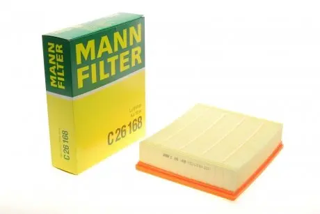 Фільтр повітряний Audi A4 1.6-2.8/1.9TDI 95-01/Audi A6/VW Passat 1.8-4.2/1.9TDI 00-05 -FILTER MANN C 26 168