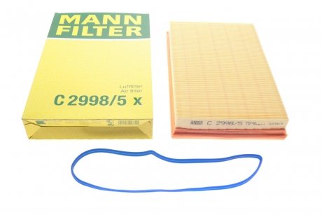 Фильтр воздушный VW Golf IV 1.6i 16V 2/00- -FILTER MANN C 2998/5 X