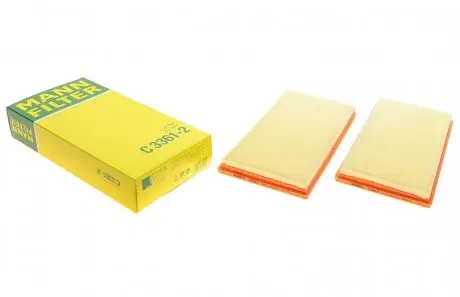 Фільтр повітряний MB C-class (W204)/ E-class (W211/W212) 06- (к-кт) -FILTER MANN C 3361-2