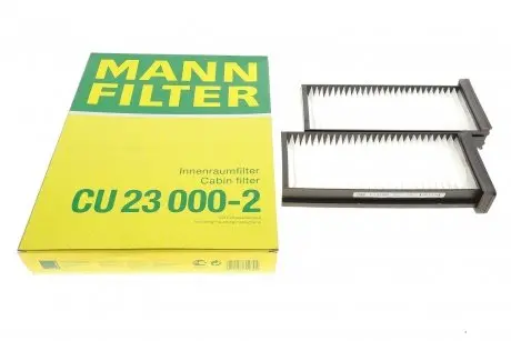 Фильтр салона Mitsubishi Carisma/Colt/Lancer/L200 96-07 (к-кт 2шт).) -FILTER MANN CU 23 000-2