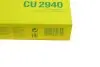 Фильтр салона Citroen C2/C3/C4/Peugeot 307/308 00- -FILTER MANN CU 2940 (фото 5)