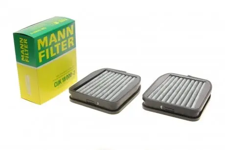 Фильтр салона MB E-class (W211) 02-09 (угольный) (к-кт 2шт).) -FILTER MANN CUK 18 000-2