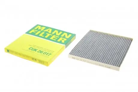 Фильтр салона Hyundai Santa Fe 05-/Sonata 09-/Kia Optima 12- (угольный) -FILTER MANN CUK 26 017