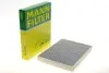 Фільтр салону VW T5 03-15/T6 15-/Porsche Cayenne 02-10/Audi Q7 06-15 (вугільний) -FILTER MANN CUK 2842 (фото 1)